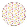 thumbnail image 1 of Fotbe Tropical Fruit Pattern Christmas Tree Skirt, Tree Skirts Plush Christmas Decorations, Christmas Tree Skirts Xmas Decorations Holiday Party Decor-36", 1 of 6