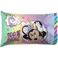 thumbnail image 3 of Minnie Mouse Rainbow Unicorn Dreams Kids Bedding Set w/ Reversible Comforter, 3 of 8