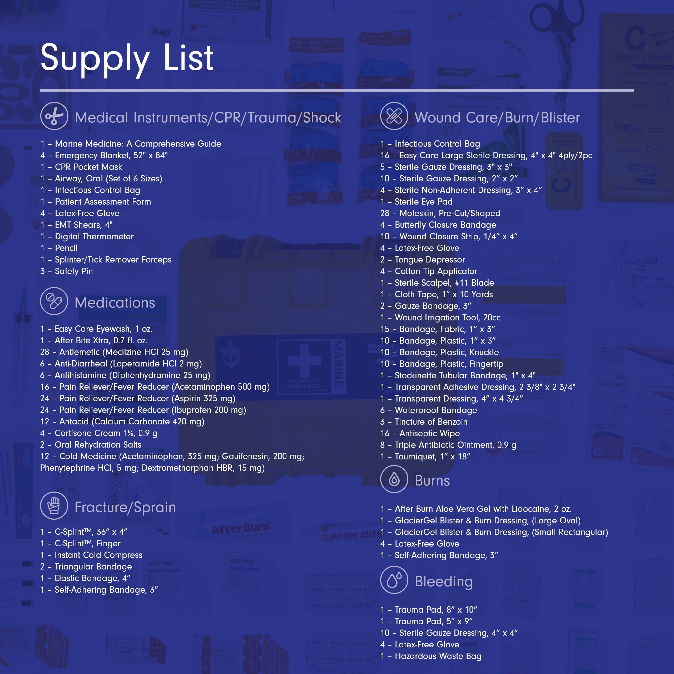 MARINE Series Medical Kit - 1500