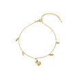 thumbnail image 1 of Tobillera con colgante, cadena de tobillo personalizada, cadena de pierna de acero inoxidable, anillo de pie de moda, cadena de pie para mujer, 1 of 5