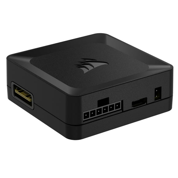CORSAIR iCUE Link System Hub - Connect Up to 14 CORSAIR iCUE Link Devices - Reduce Cable Clutter â Innovative Single-Cable Design - Black