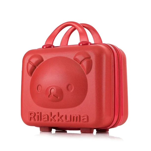 Maleta portátil de Anime Sanrioed My Melody KT Cat Kawaii de gran capacidad, estuche de viaje pequeño 3D, estuche de cosméticos para estudiantes de dibujos animados