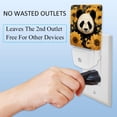 thumbnail image 3 of Panda sunflowers LED Square Night Lights - Energy Efficient and Stylish Decor for Any Room | Set of 2 Dimmable Bedside Lamps with Touch Control and Auto Timer, 3 of 6