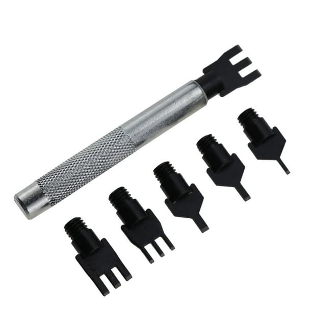Juegos De Herramientas Para Artesanía En Cuero, Herramienta De Perforación De Cinturón, Correa De Cuero, Cuerda De Costura, Perforadora De Agujeros Planos, Acero Para Accesorios De Herramientas Cateissary HA022903-00