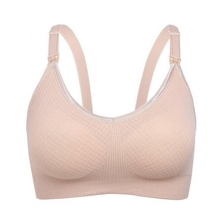 Women Seamless Breastfeeding Bra Sleeping Bralette Women s Full Bust Nursing Wirefree Seamless Bra With Padded