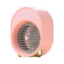 LACKUST Rechargeable Portable Air ConditionerS,Mini Water Chiller USB Small Desktop Conditioning Fan,Portable Evaporative Cooling Fan with Spray for Home Bedroom Office,Pink