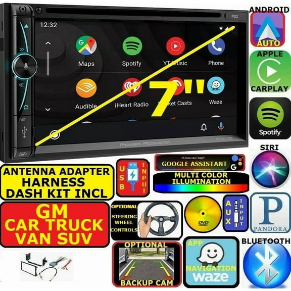 GM CAR-TRUCK-VAN-SUV GPS NAVIGATION APPLE CARPLAY ANDROID AUTO BLUETOOTH USB AUX CD/DVD CAR STEREO