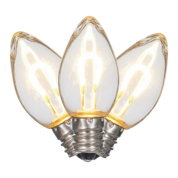 C7 Transp Filament WmWt Bulb .6W 25/Bag