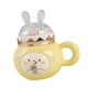 thumbnail image 2 of Patrón de Tazas de café Espresso Latte Taza Taza de té con tapa y asa Taza de la Taza de cerámica para el hogar Acción de gracias Amarillo claro perfecl Taza de café, 2 of 8