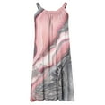 thumbnail image 5 of Summer Dresses for Women Sleeveless Striped Print Hem Print Loose Beach Dress, 5 of 5