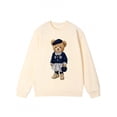 thumbnail image 5 of Women's Bear Graphic Sweatshirt Long Sleeve Pullover Top, 5 of 8