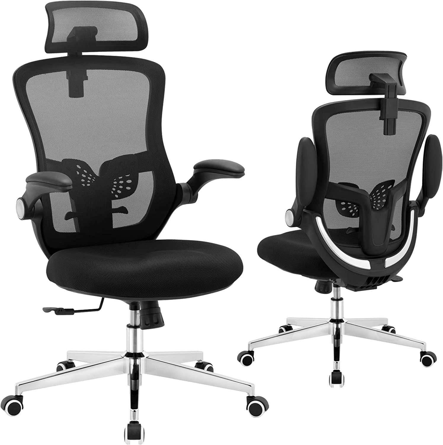 Office Chair, High Back Ergonomic Mesh Desk Chair Adjustable Headrest