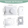 thumbnail image 2 of Tendedero retráctil Impermeable y antioxidante, tendedero retráctil de Acero Inoxidable, Base de Aluminio para Uso en Interiores y Exteriores, 2 of 4