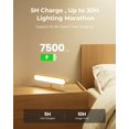 thumbnail image 2 of PopoIron Rechargeable 7500mAh LED Wall Sconces for Bedroom,Battery Operated Wall Lights with Remote Control and Touch,36, 2 of 9