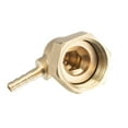 thumbnail image 5 of Unique Bargains Brass Hose Barb Fitting Elbow Barbed G Female Swivel Nut Pipe Connector for Water Fuel Air, Pack of 2 4mm, 5 of 6