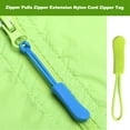 thumbnail image 4 of Wweixi 10Pcs Zipper Pulls Zippers Extension Strap Slider Nylon Cord Broken Fixer Zip Rope Replacement for Backpacks Jackets Light Green, 4 of 4