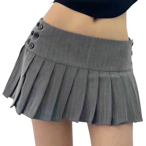 Cavosen Winter Skirts for Women 2025 Pleated Low Waist Mini Skirts A Line Solid Short Skirts Trendy Date Night Office Skirt