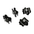 thumbnail image 2 of DBM IMPORTS 100 gloss Black Wire grid connector clamp Joiner gridwall Panel Wire cube Storage clipping Snap On, 2 of 2