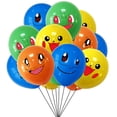 thumbnail image 2 of Decoraciones para fiesta de cumpleaños de Pokémon, globos de Pikachu, vajilla desechable, plato, servilleta, fondo para fiesta de niños y niños, 2 of 3