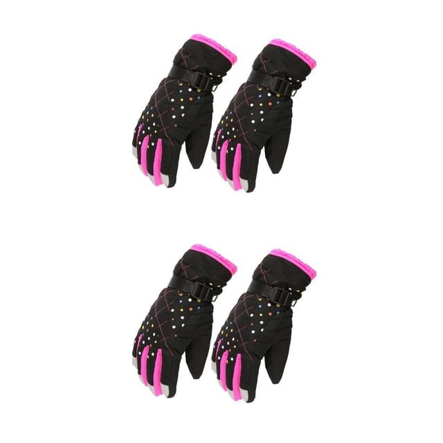 Bewildely 1 par de guantes de nieve gruesos para mujer, accesorio de ropa de invierno, guante de esquí forrado, calentador de manos deportivo para adultos Type3 NO3 Bewildely CBP218654