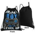 thumbnail image 2 of It's My Birthday Time to Play Video Game Drawstring Backpack Sackpack String Bag Cinch Waterproof Bags for Gym Sports Yoga Travel Beach Swimming shopping, 2 of 7