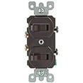 thumbnail image 1 of Leviton Mfg Switch Double 1P Brown S00-05224-02S, 1 of 2