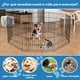 thumbnail image 2 of Corral plegable para mascotas portátil con puerta para perros pequeños y medianos interior exterior 24 x 30, 2 of 6