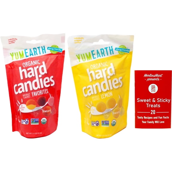 Organic Hard Candy Drops 2 Flavor Variety (1) each: Cheeky Lemon, Assorted Flavors   MerlinsMart Zine | YumEarth