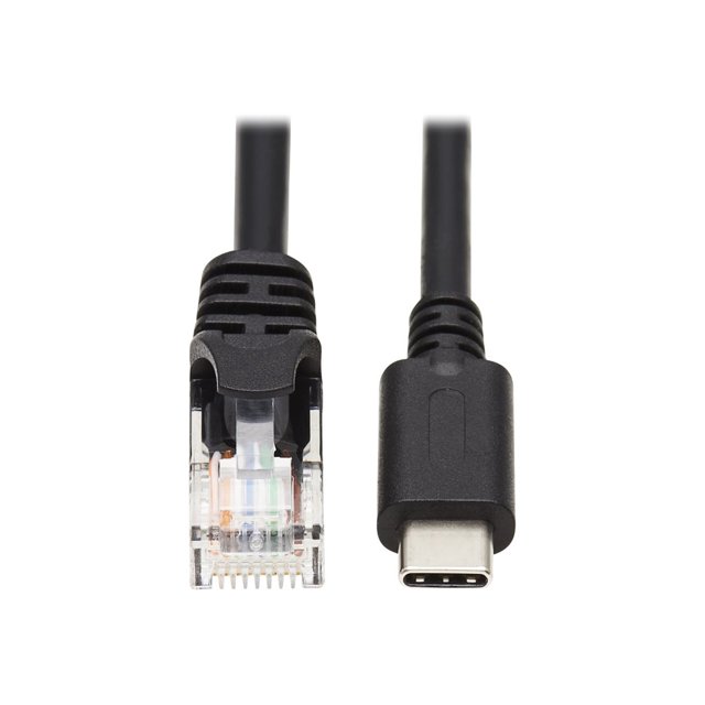 Eaton Tripp Lite Series USB-C to RJ45 Serial Rollover Cable (M/M) - Cisco Compatible, 250 Kbps, 6 ft. (1.8 m) - USB / serial cable - 24 pin USB-C (M) to RJ-45 (M) - 6 ft - black