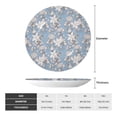 thumbnail image 2 of Balery Lily Flower Print Bone China Decorative Plate Ceramic Dinner Plates Art Crafts with Display Stand-8in, 2 of 6