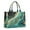Teal Marble Gold, variant on Large Capacity Tote Bag,Teal Marble Gold Line Pattern Handbag Fashion Luxury Tote Bag,15.7"x13"x 5.1" Inches,Laptop Compatible