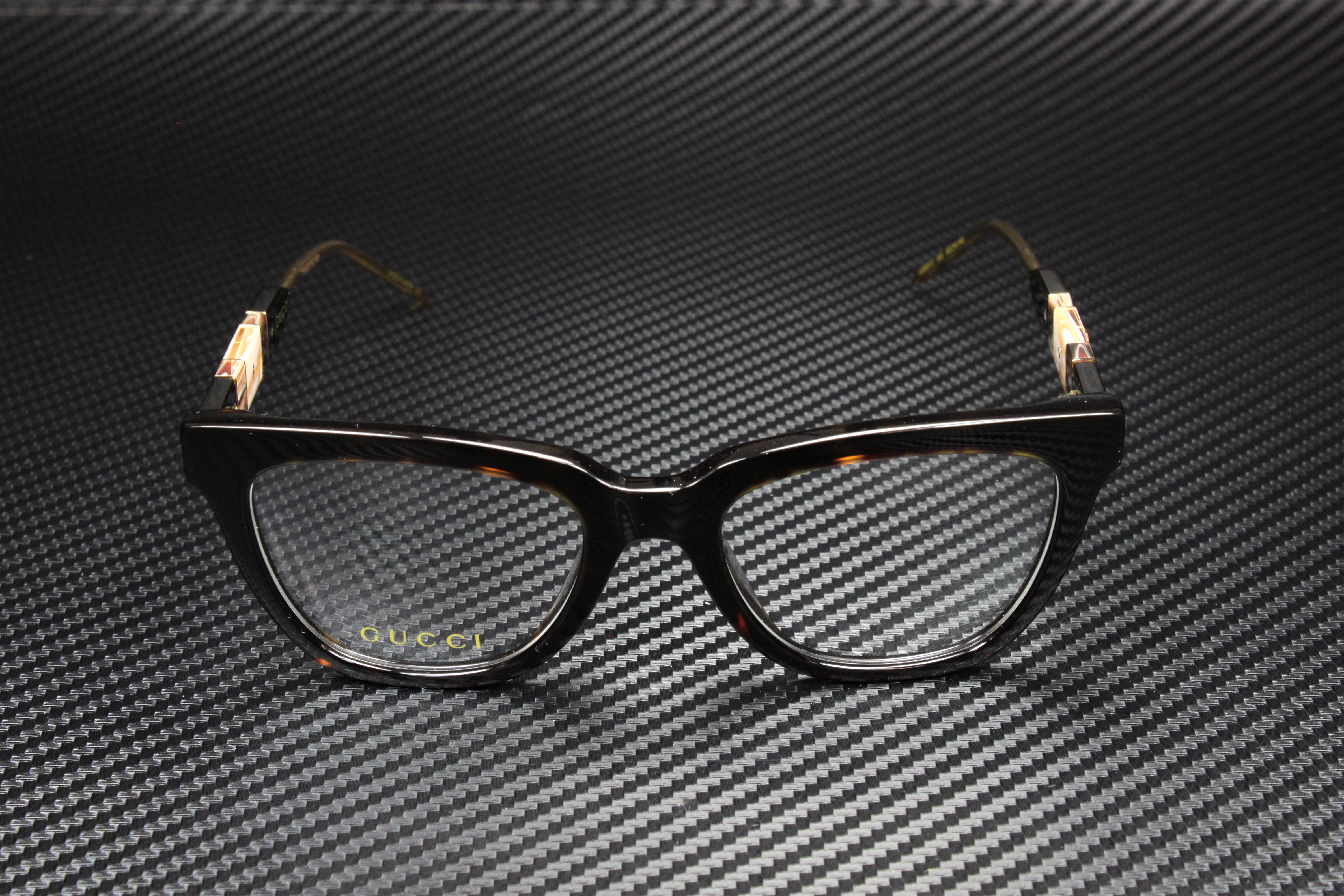 Gucci GG0601O 005 Cat Eye Eyeglasses 50mm - Havana / Gold Gucci GG0601O 002 Eyeglasses Women main image 4