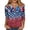 Dark Blue, variant on 4th Of July Blouse Women 1776-2026 Independence Day 3/4 Sleeve Henley Tunics Usa Flag Red White and Blue Summer Shirts 2XL