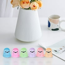 Halloween Ghost Night Light - 6Pc Spooky Glow Decor for Bedroom Desk Car Mini LED Decoration Cute Party Favors Holiday Gift 2025