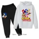 thumbnail image 3 of Sudadera con capucha de baloncesto para niños y niñas, conjunto de sudadera con capucha de Sonic Sports, primavera y otoño, 2 piezas, tops y pantalones, para adolescentes de 3 a 14 años, 3 of 5