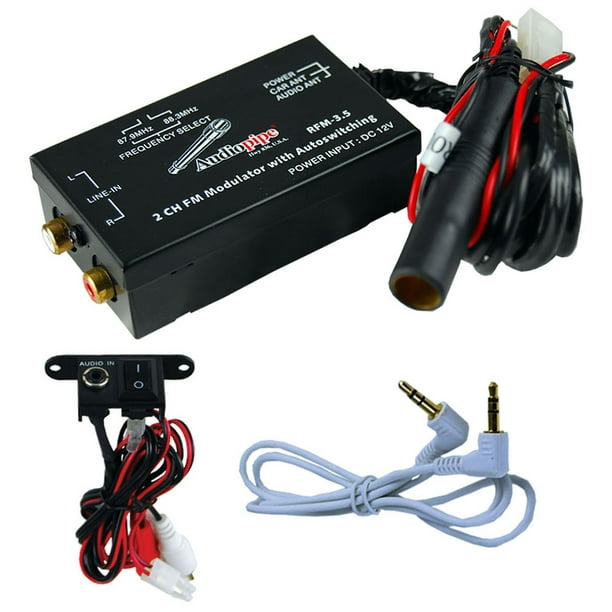 AUDIOP RFM35 modulateur FM st-r-o avec interrupteur - distance