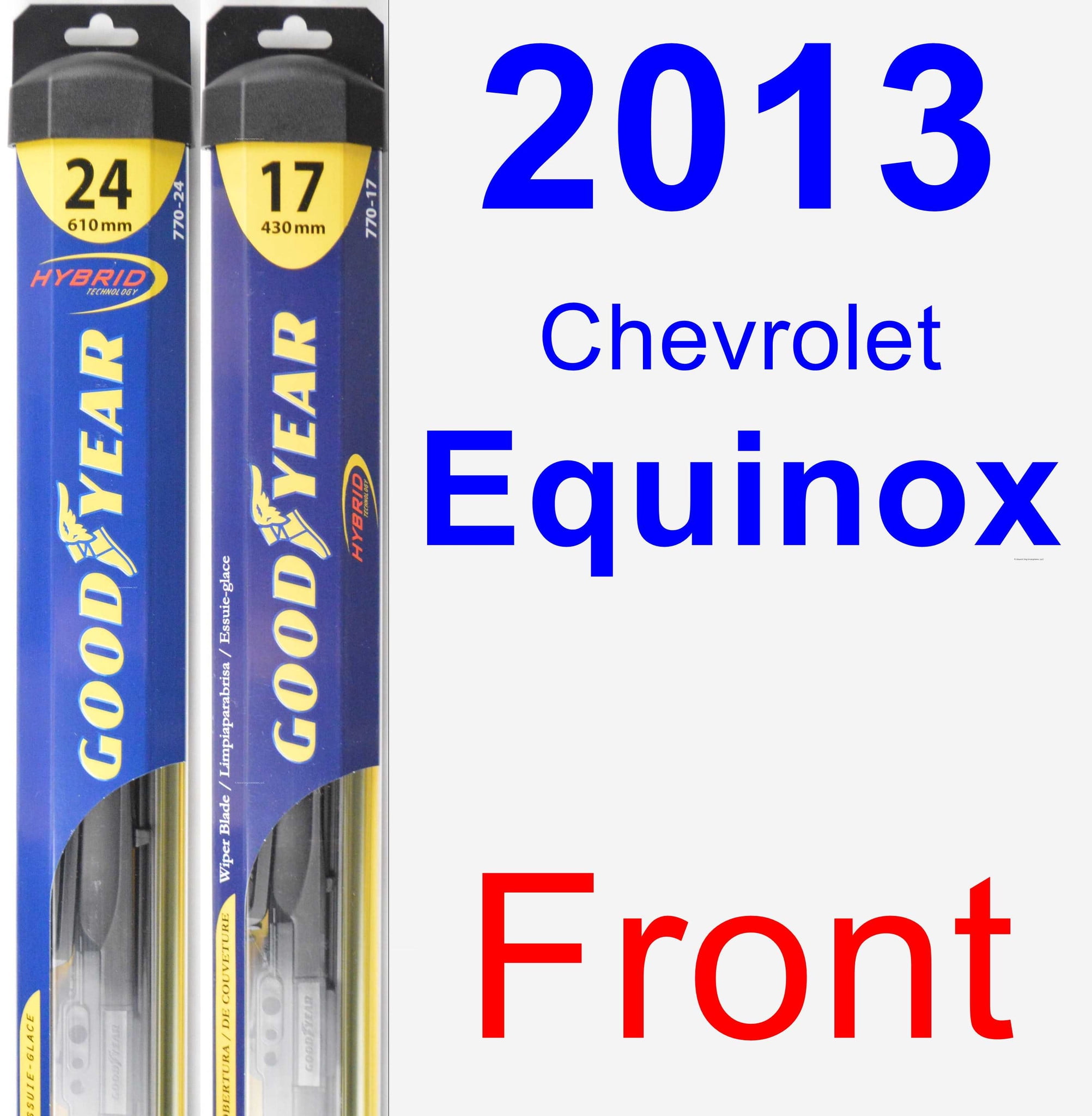 2013 Chevrolet Equinox Wiper Blade Set/Kit (Front) (2 Blades) - Hybrid - Walmart.com - Walmart.com What Size Wiper Blades For 2013 Chevy Equinox