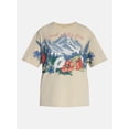 thumbnail image 5 of Americana Landscape Women's Graphic Cotton Tee with Short Sleeves from Way to Celebrate, Sizes XXS-XXL, 5 of 5