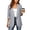 Dark Gray women striped blazer a1, variant on Women Fall Winter Striped Long Sleeve Button Down Open Front Casual Blazer Basic Work Office Blazer Tops, Green XL
