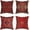 B-Red, variant on Chic and Colorful Set of 4 Vibrant Oriental Ikat Throw Pillow Covers - Unique Geometric & Tribal Patterns, Perfect Decorative Cushion Cases for Living Room Sofa, 18x18 Linen Pillowcase