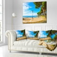 thumbnail image 2 of Designart Esplanade and Pine Trees in Bolsena - Landscape Wall Throw Pillow - 16x16, 2 of 4