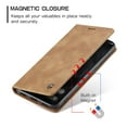 thumbnail image 6 of Feishell Slim Wallet Phone Case for Google Pixel 9 Pro XL,Premium PU Leather Magnetic Closure Folio ID Credit Card Slots Shockproof Protective Flip Kickstand Phone Cover,Brown, 6 of 11
