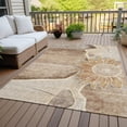 thumbnail image 6 of Addison Rugs Chantille Indoor/Outdoor Transitional Floral Brown Washable Rectangle Rug, 8' x 10', 6 of 6