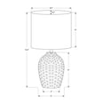 thumbnail image 3 of Monarch Specialties I 9787 Lighting, 17"H, Table Lamp, Ivory Ceramic, 3 of 3