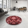 thumbnail image 3 of Ahgly Company Indoor Rectangle Patterned Maroon Red Area Rugs, 2' x 4', 3 of 6