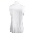 thumbnail image 3 of Women Summer Tops Top Tee Womens Fit Turtleneck Slim Blouse Shirt Sleeveless Solid Women's Blouse Camisole with Support Bra Glitter Girl Compression Tops for Women Top 3x Christmas Workout White 4XL, 3 of 6