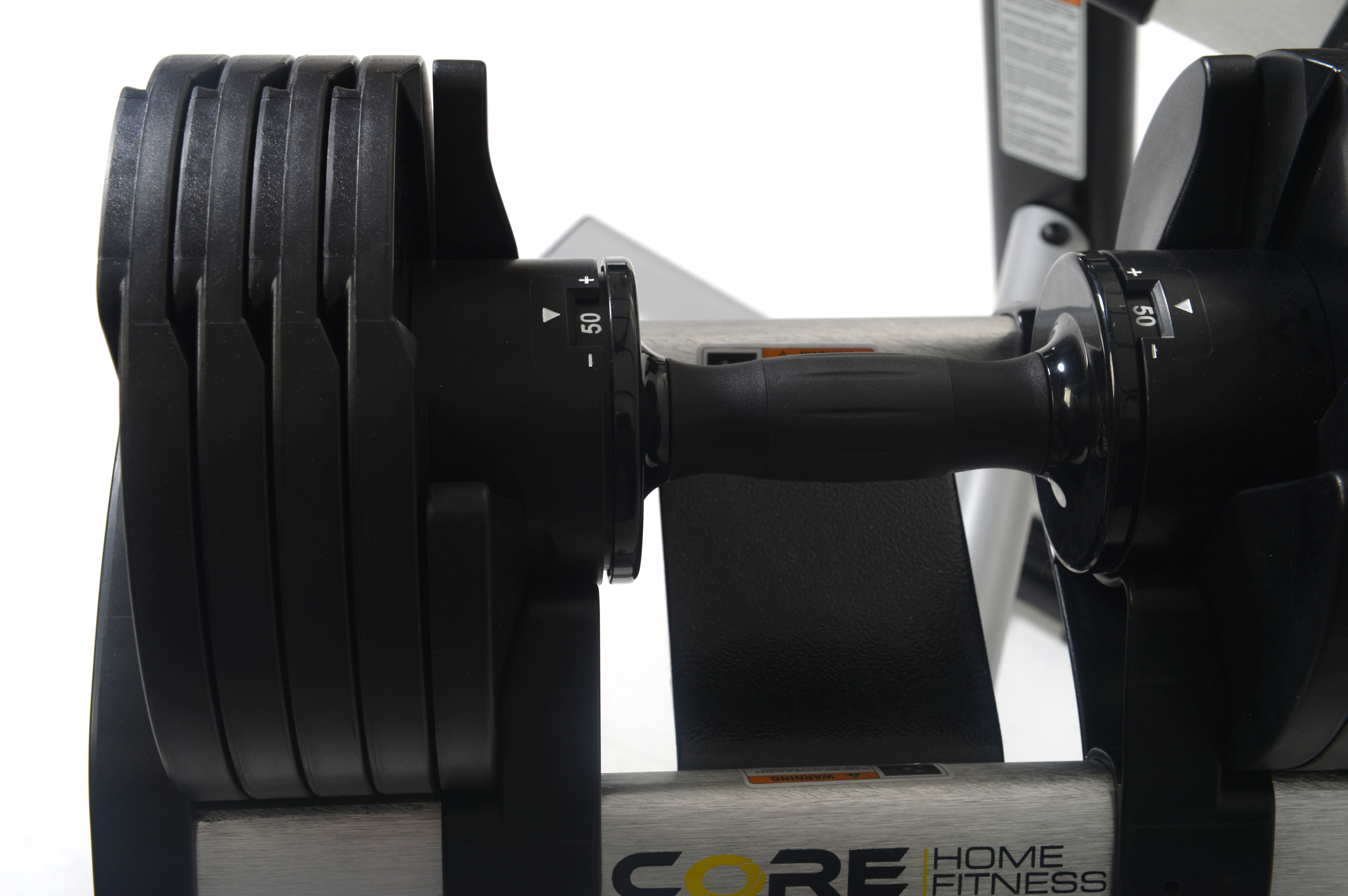 Core Home Fitness Adjustable Dumbbell Pair 5-50 Lbs. - image 3 of 6