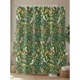 thumbnail image 4 of Fsddascl Botanical Birds Shower Curtain Set - 66" x 72" Washable Bathtub Curtain with 12 Hooks, Art Abstract Leaves Green Waterproof Fabric Stall Shower Curtains for Bathroom/Bathtub Décor, 4 of 6