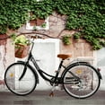 ARTUDATECH 26 Inch Beach Cruiser Bike for Women, 7 Speed Commute Bike for Adults, Women Bicycle with Adjustable Seat and Basket