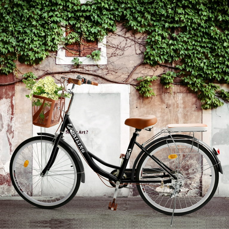 Cup Holder Hybrid Womens Bike With Basket ARTUDATECH 26